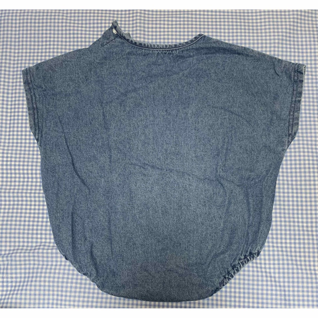 PEANUTS(ピーナッツ)のPEANUTSデニムカバーオール　80サイズ キッズ/ベビー/マタニティのベビー服(~85cm)(カバーオール)の商品写真