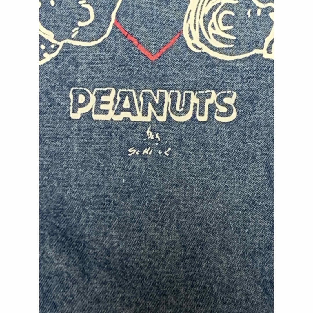 PEANUTS(ピーナッツ)のPEANUTSデニムカバーオール　80サイズ キッズ/ベビー/マタニティのベビー服(~85cm)(カバーオール)の商品写真