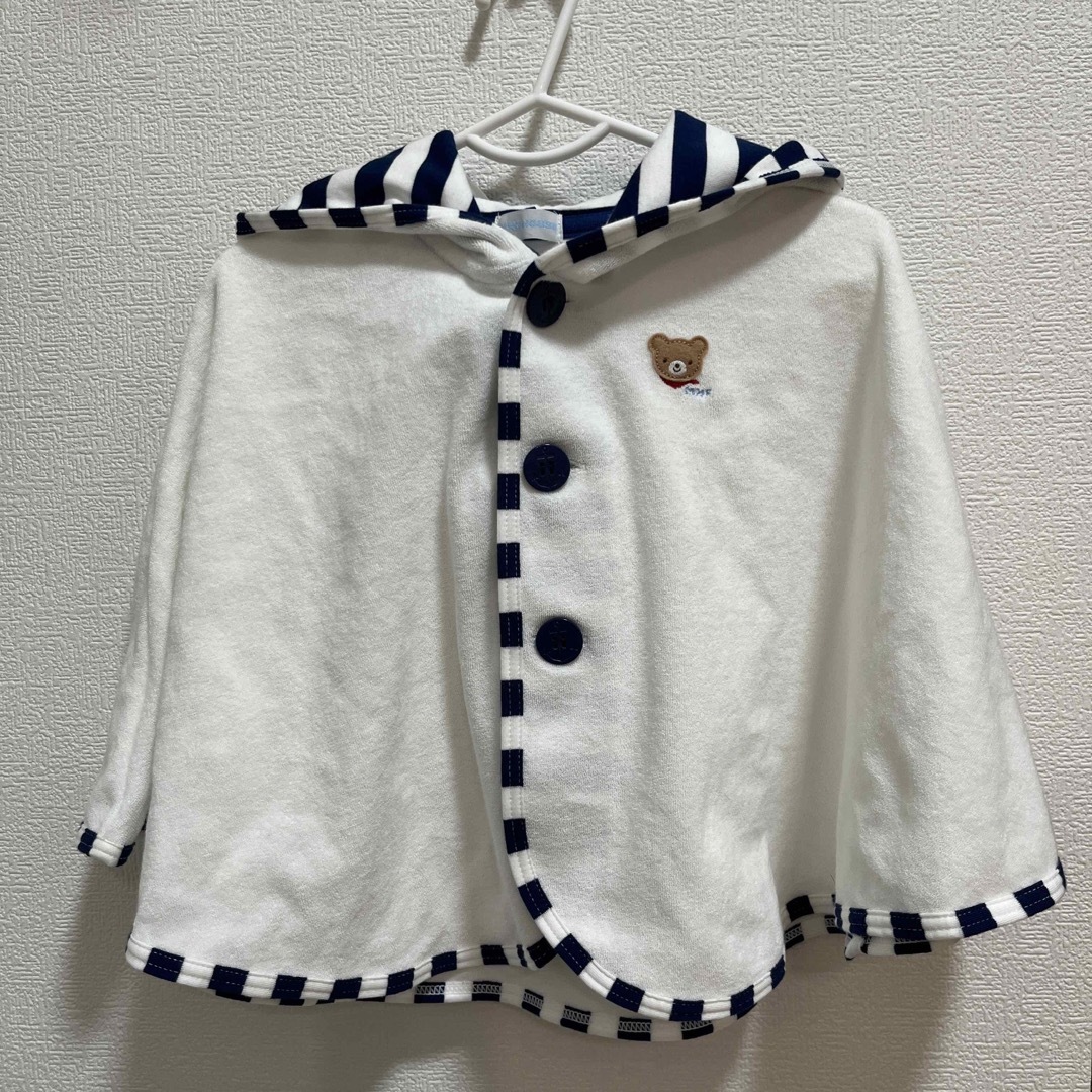 mikihouse(ミキハウス)のミキハウス ポンチョ 70から 90 キッズ/ベビー/マタニティのベビー服(~85cm)(カーディガン/ボレロ)の商品写真