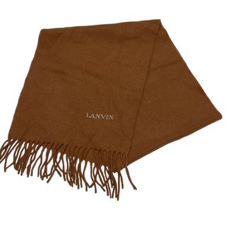 美品　LANVIN ビジュー付きコンパクトマフラー