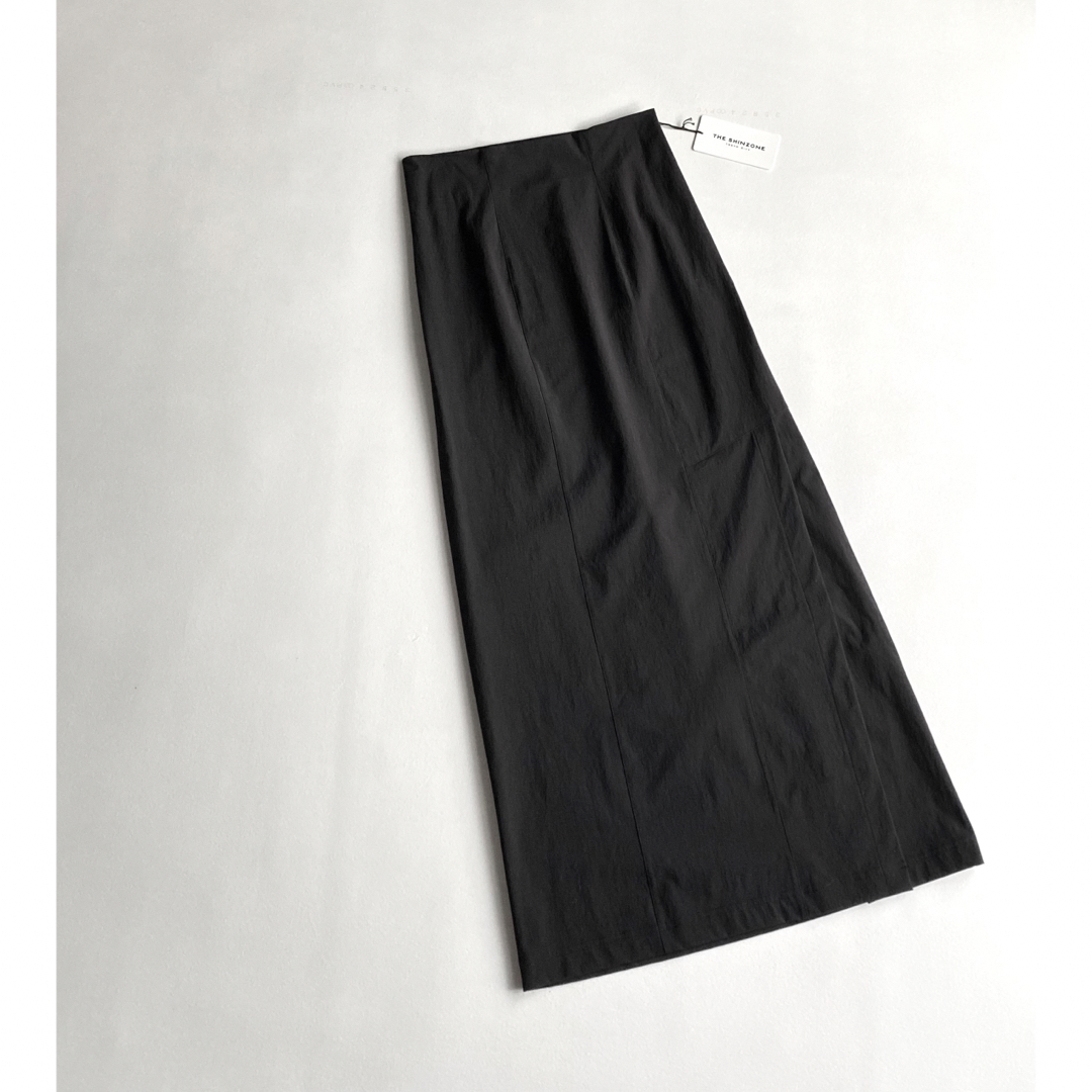 新品 THE SHINZONE SIDE SLIT SKIRT ブラック 日本製ロングスカート