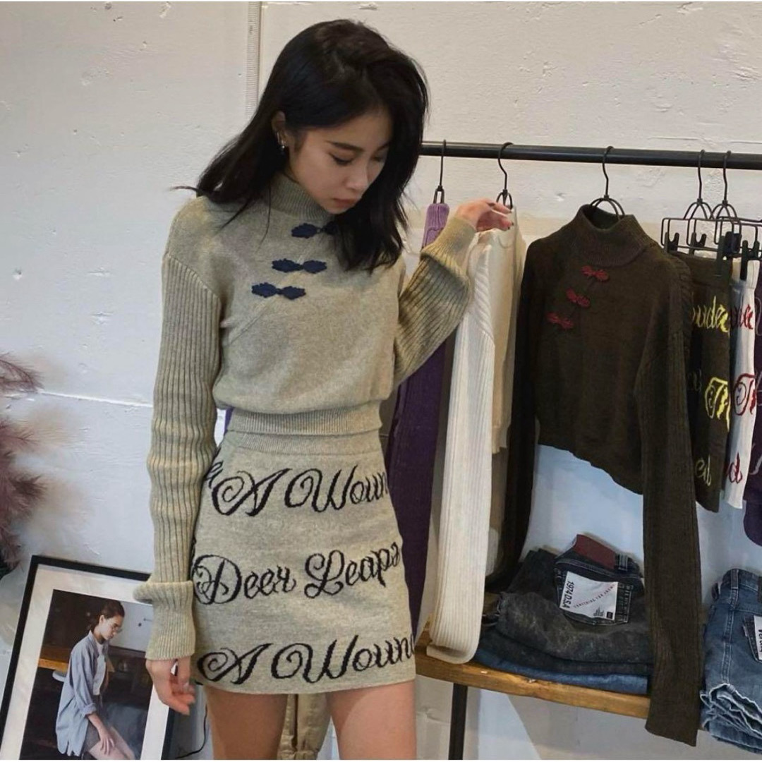 ニット/セーターjuemi  CN Knot Button Knit