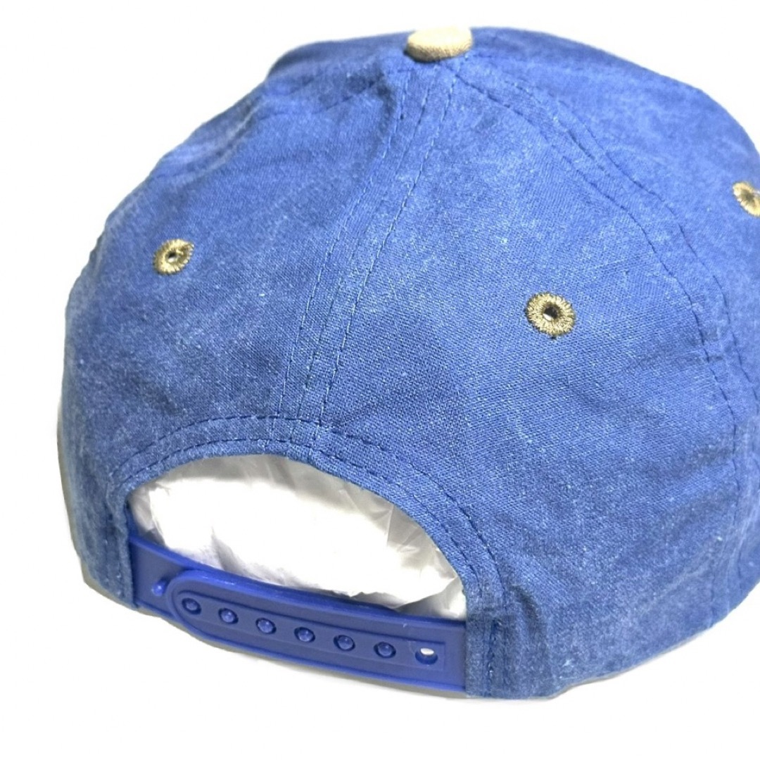 COMPAQ washed tracker cap khaki / blue