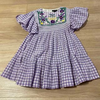 soor ploom  チェック　ワンピース　2/3y