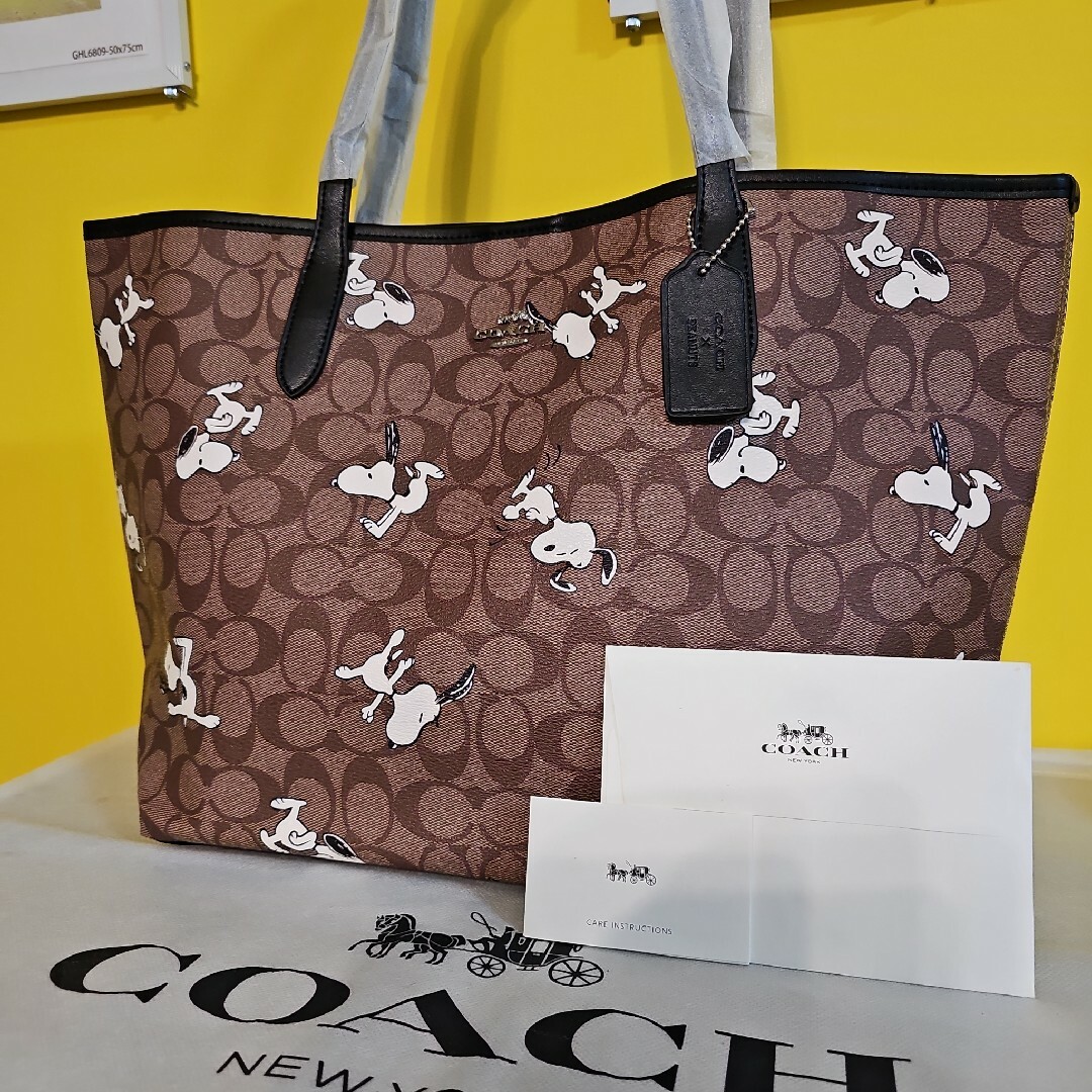 COACH - コーチ スヌーピー トートバッグ COACH 安定の人気 ピーナッツ