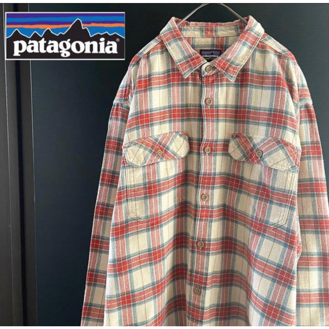 パタゴニア【patagonia】ヘビーフランネルシャツ　チェックシャツ