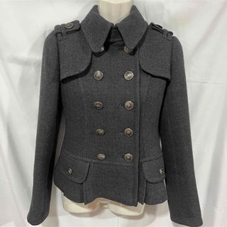 バーバリーブルーレーベル グレー トレンチコート(レディース)の通販