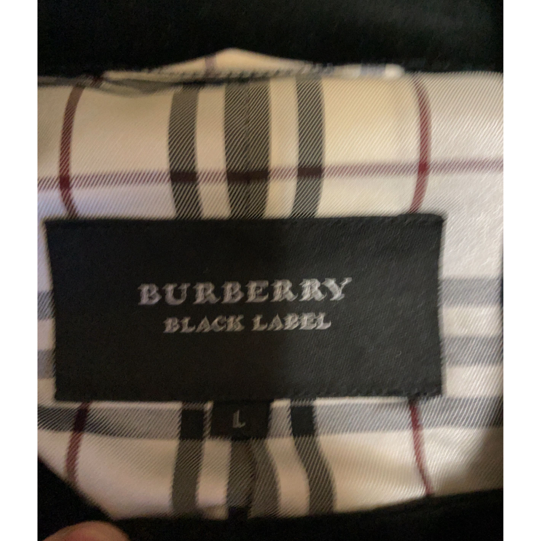 BURBERRY BLACK LABEL(バーバリーブラックレーベル)のバーバリーブラックレーベル　ベロアPコート　ナポレオン　トレンチコート メンズのジャケット/アウター(ピーコート)の商品写真