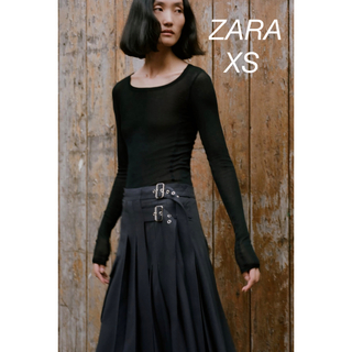 ザラ(ZARA)のZARA ZW COLLECTION ミニマル アシンメトリー スカート(ロングスカート)