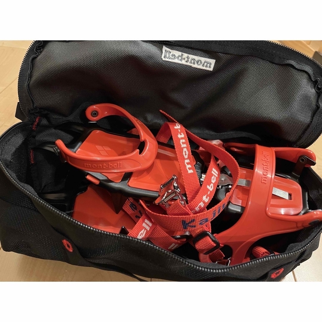 極美品】 mont-bell カジタックスLXT-12 アイゼン+クランポンケースL 極美品】 mont-bell カジタックスLXT-12 アイゼン+クランポンケースL
