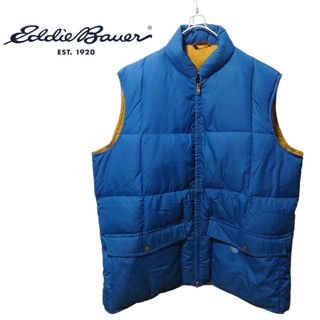 Eddie Bauer】 80's 黒タグ グースダウンベスト A-1342即購入大歓迎