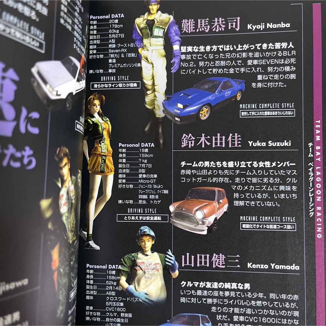 スクウェア公式 レーシングラグーン横浜最速攻略本 ハガキ付き