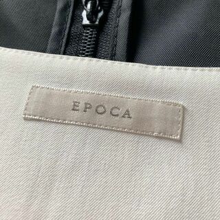 ウォッシャブル　EPOCA　リネン混　ノーカラージャケット　近年モデル　40