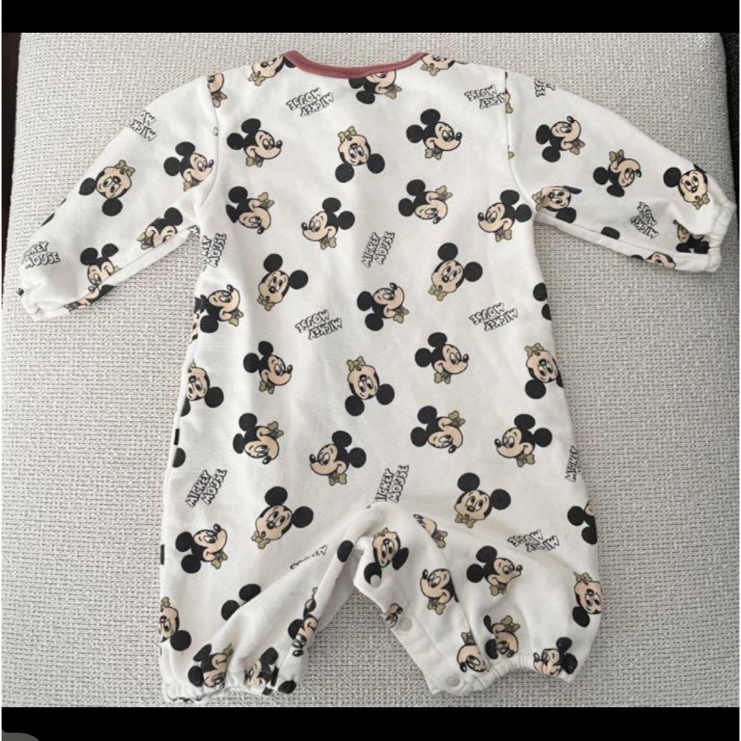 ミッキー　ロンパース　兼用ドレス　新生児　ベビー　Disney ディズニー キッズ/ベビー/マタニティのベビー服(~85cm)(ロンパース)の商品写真