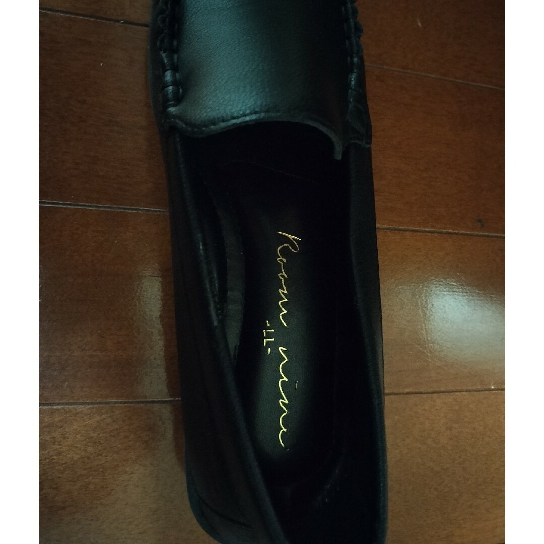 ドライビングシューズ　黒　LL レディースの靴/シューズ(スリッポン/モカシン)の商品写真