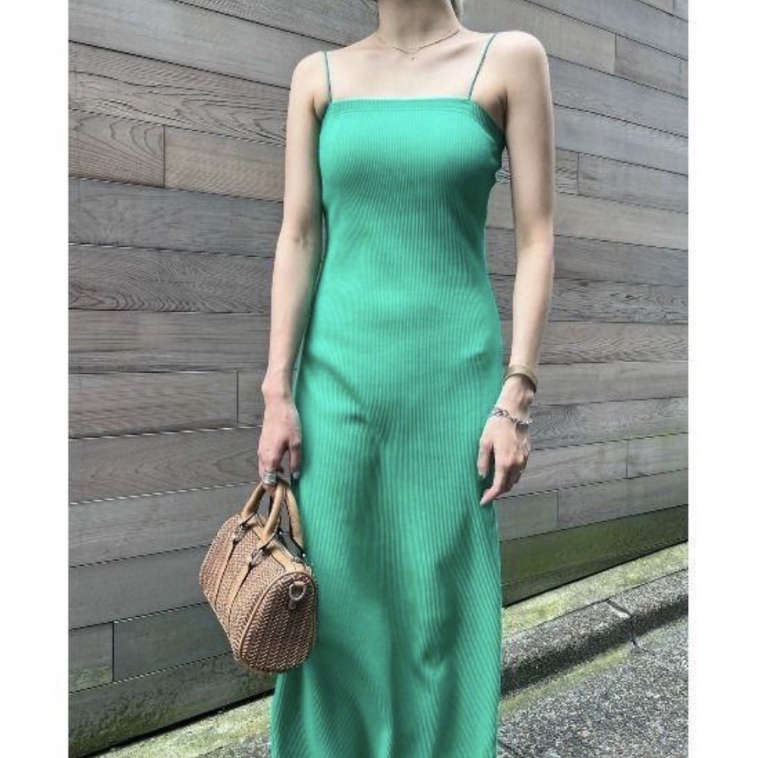 AMAIL(アマイル)の新品　アマイル Men long dress リブ キャミ ワンピース レディースのワンピース(ロングワンピース/マキシワンピース)の商品写真