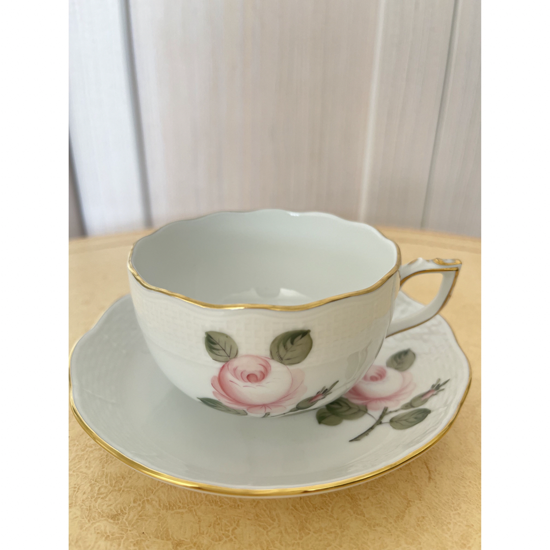 新品未使用 ヘレンド ウィーンの薔薇・ゴールド ティーカップu0026