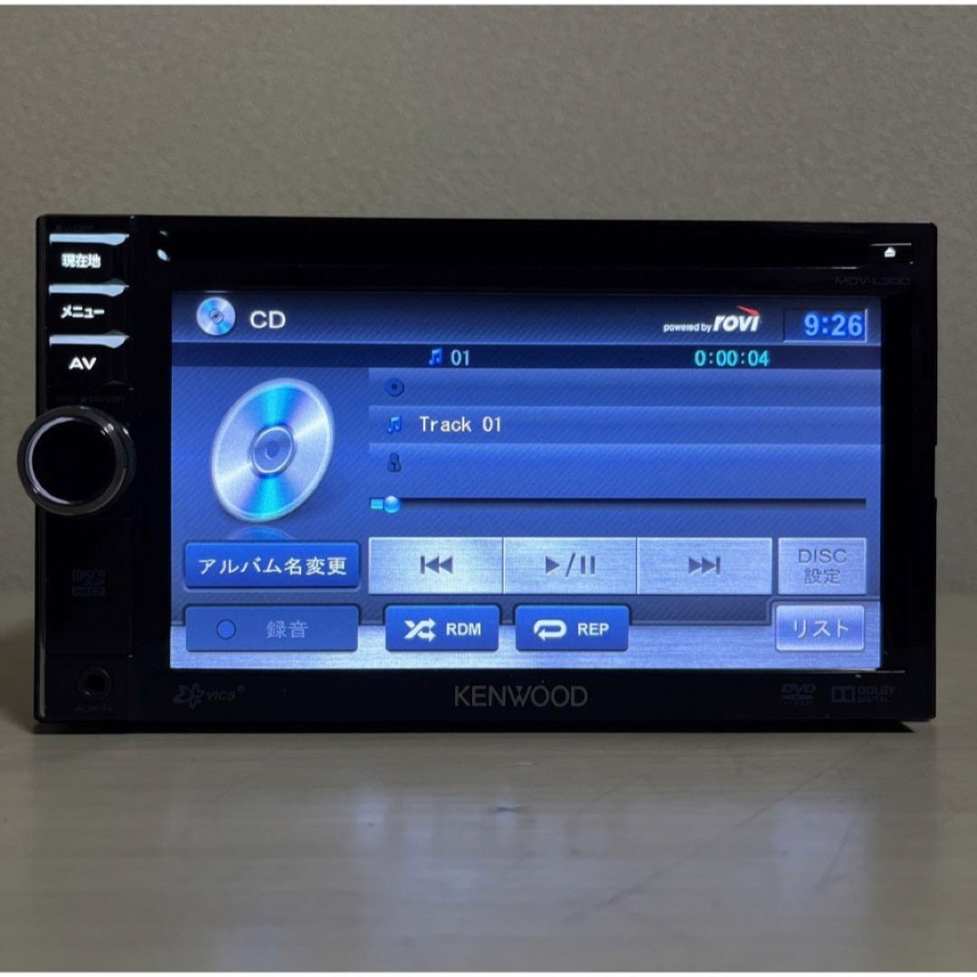 ☆美品☆KENWOOD彩速ナビMDV-L300最新地図更新済みBluetooth-