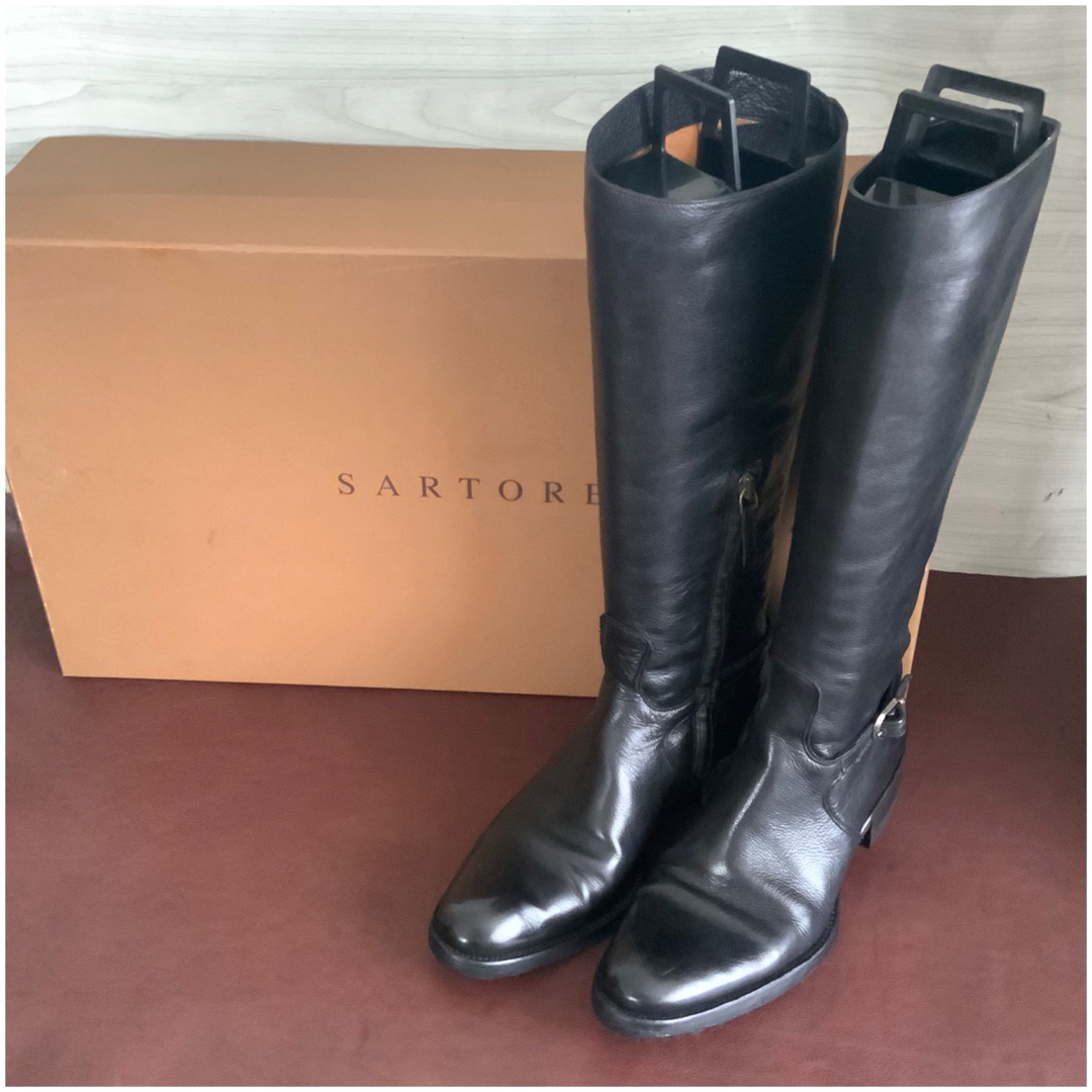 SARTORE - サルトル【22.5㎝位】ロングブーツ☆クリーニングお手入れ済