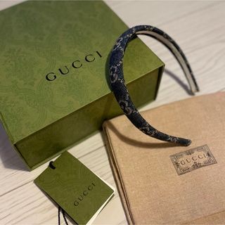 グッチ(Gucci)のGUCCI デニムカチューシャ(カチューシャ)