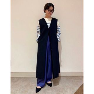 シップスフォーウィメン(SHIPS for women)のお値下げ　Primary NavyLabel:マトラッセジャガードジレ(ベスト/ジレ)