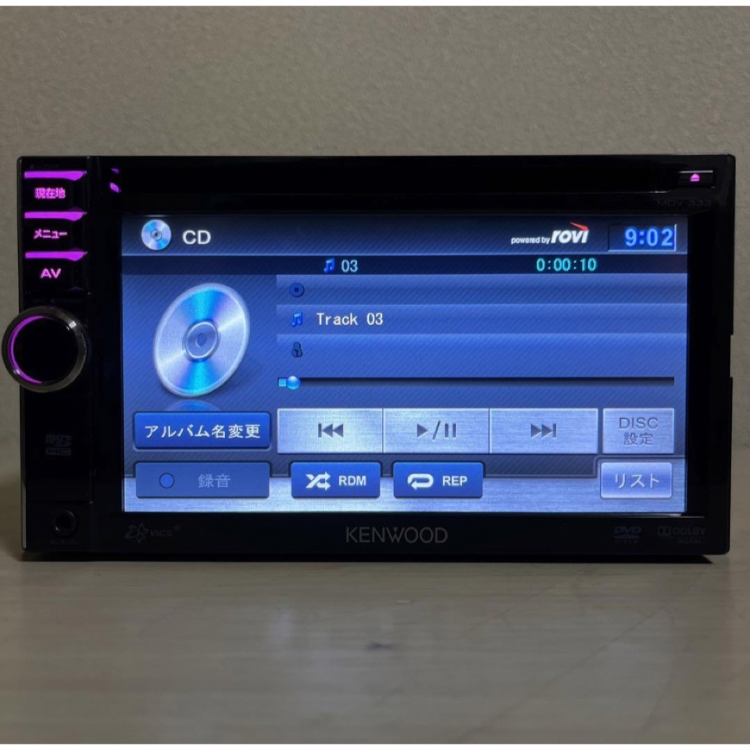 KENWOOD彩速ナビMDV-333 Bluetooth 最新地図更新済み