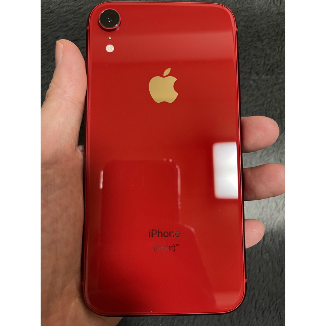 iPhone(アイフォーン)のiPhone XR レッド 64 GB SIMフリー スマホ/家電/カメラのスマートフォン/携帯電話(スマートフォン本体)の商品写真