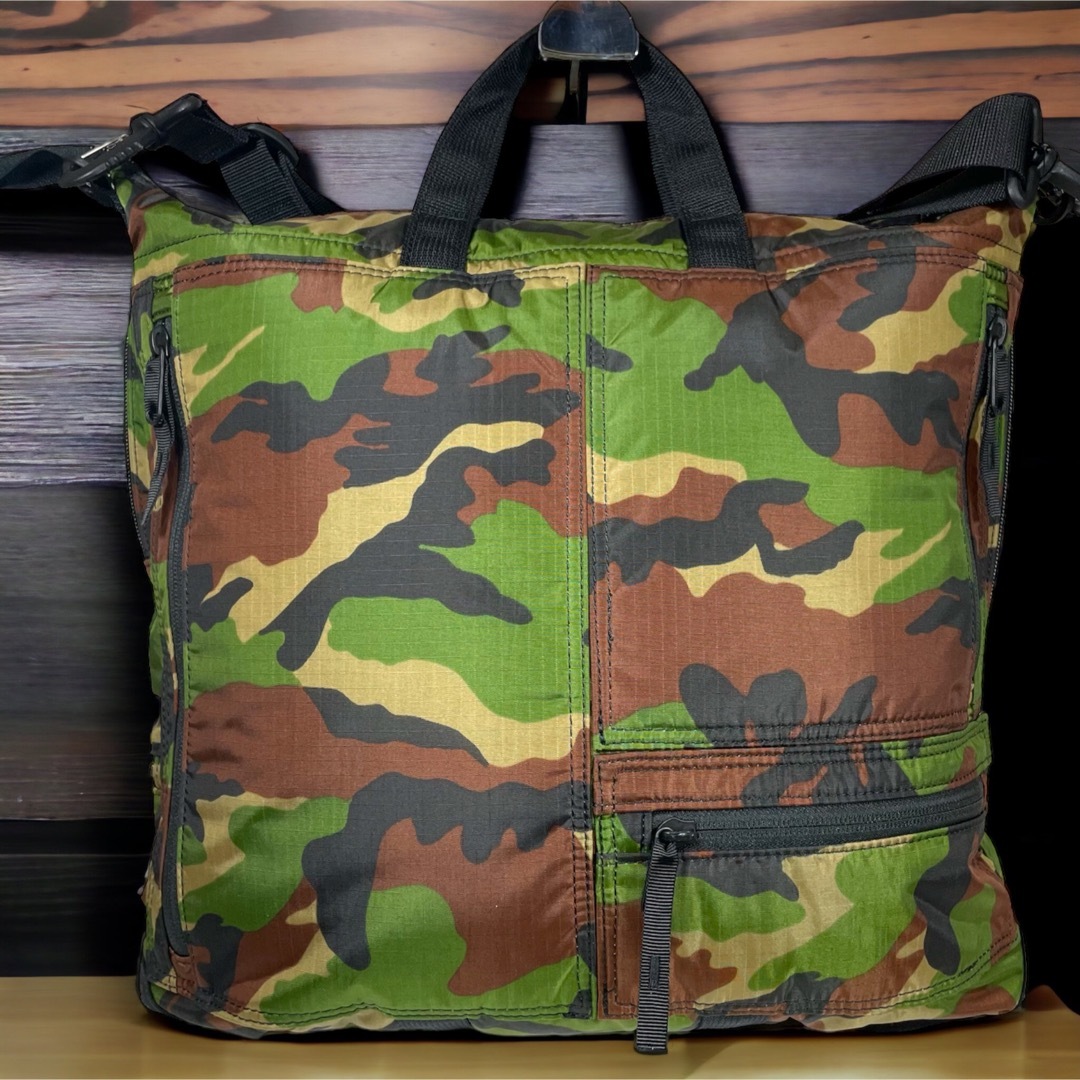 【希少】PORTER B印 ヨシダ(GS)別注カモフラ ヘルメットバッグ