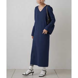 ラウンジドレス(Loungedress)の【Loungedress】ベルスリーブニットワンピース(ロングワンピース/マキシワンピース)