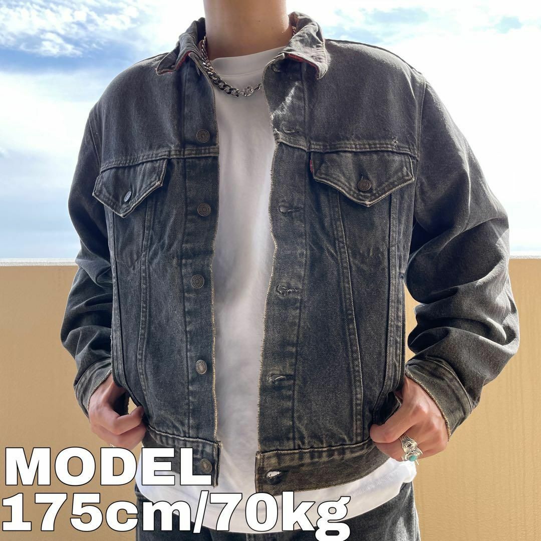 Levi's - 超稀少 リーバイス70411 USA製 80s デニムジャケット 黒