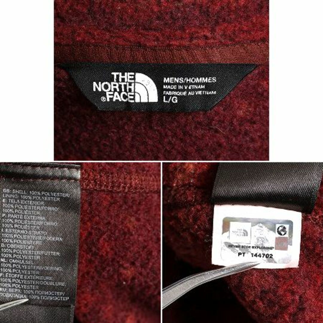 THE NORTH FACE(ザノースフェイス)のノースフェイス セーターフリース ジャケット L ノルディック 総柄 アウトドア メンズのジャケット/アウター(ブルゾン)の商品写真