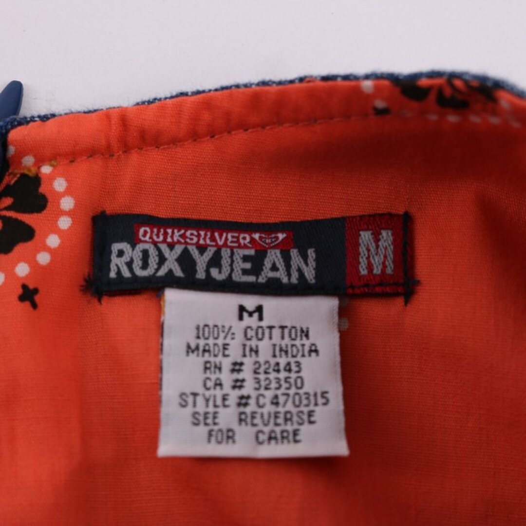 ロキシー  ワンピース キャミワンピ デニム コットン100%  無地 トップス レディース Mサイズ ブルー ROXY JEAN レディースのワンピース(その他)の商品写真