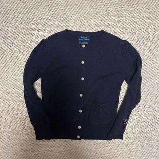 ポロラルフローレン(POLO RALPH LAUREN)のPolo Ralph Laurenニットカーディガン紺色　6歳用(カーディガン)