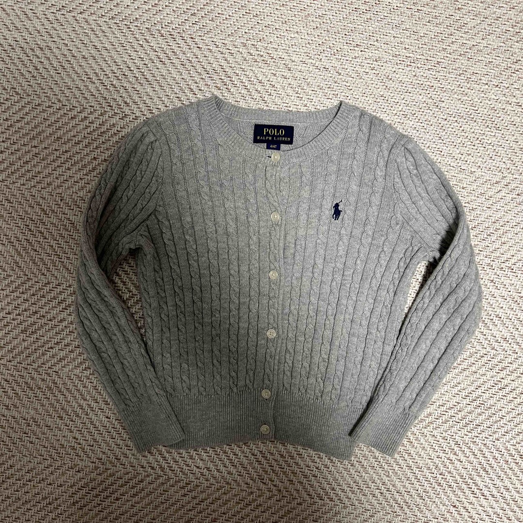 POLO RALPH LAUREN - Polo Ralph Laurenカーディガン4T グレーの通販