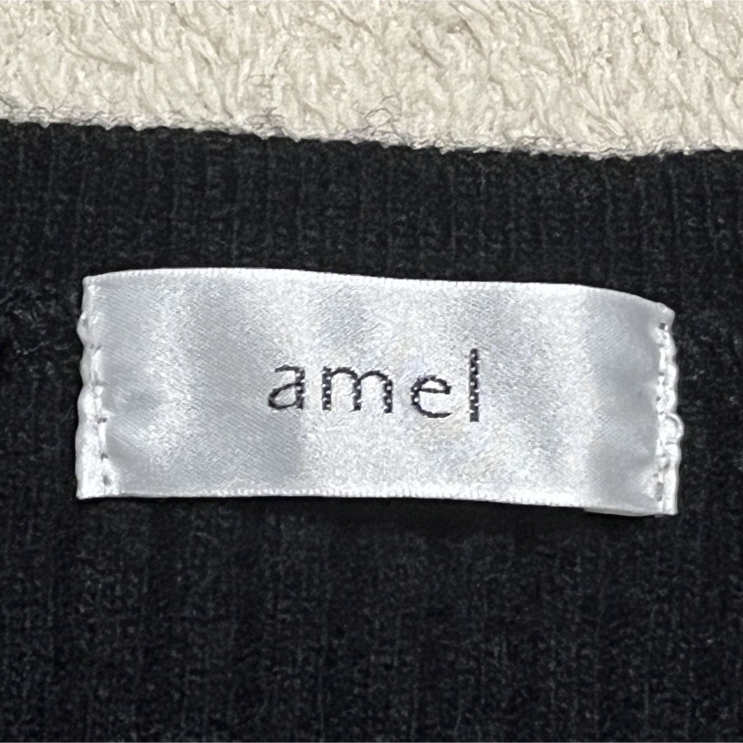 amel(エイメル)の大特価　エイメル　amel ♡ニットセーター　半袖　黒色系　F 即発送 レディースのトップス(ニット/セーター)の商品写真