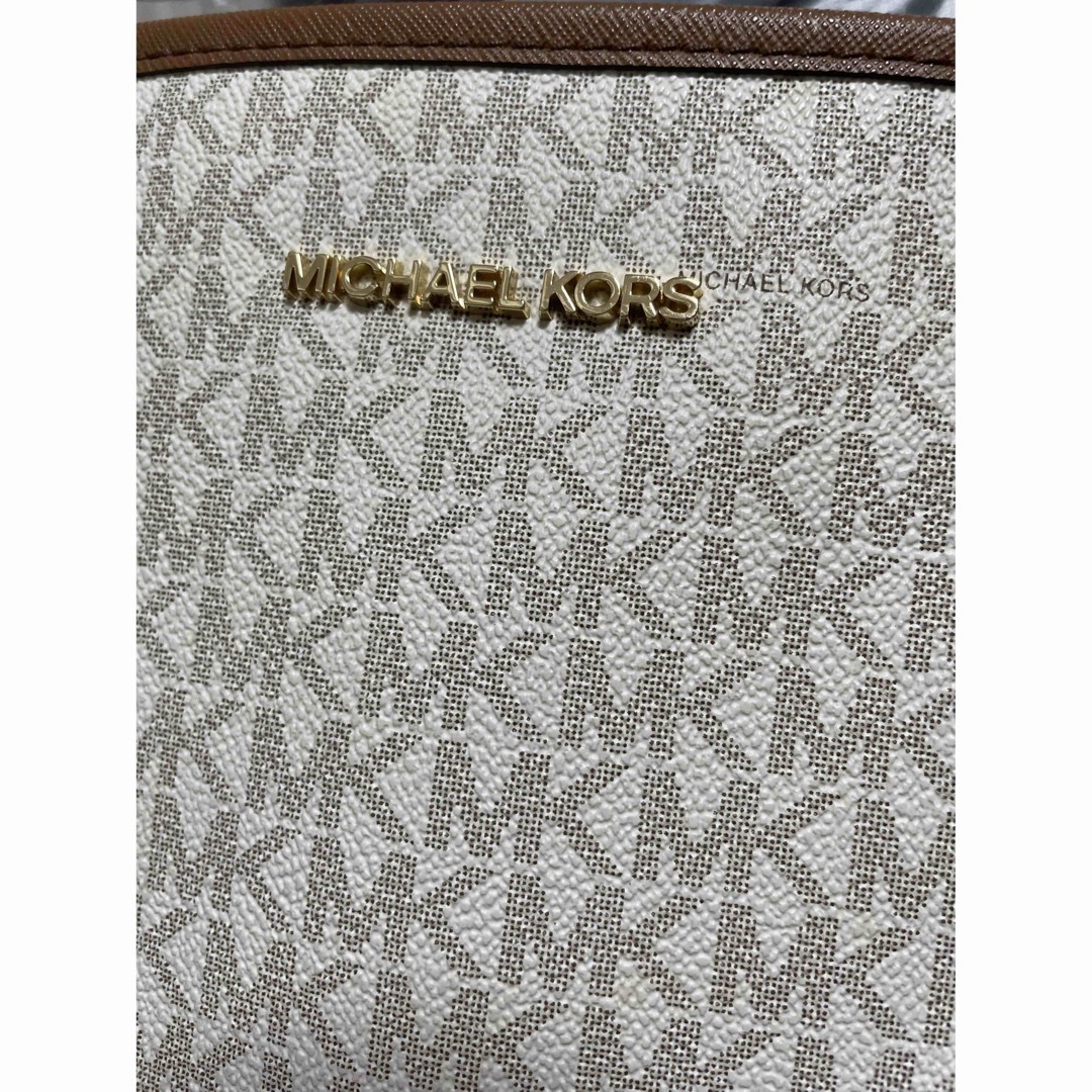 【美品】A4収納可 MICHAEL CORSトートバッグ 総柄