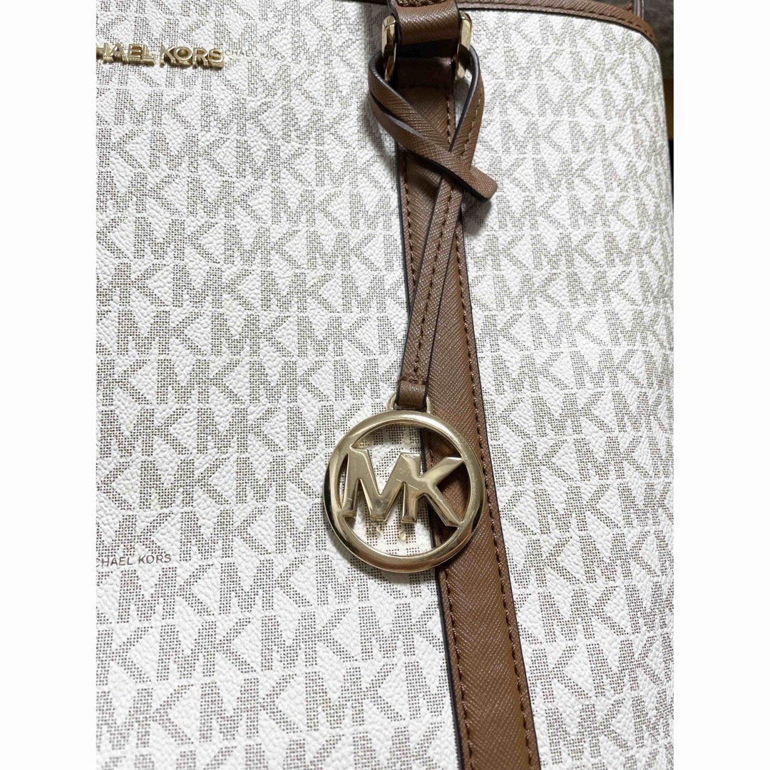 【美品】A4収納可 MICHAEL CORSトートバッグ 総柄