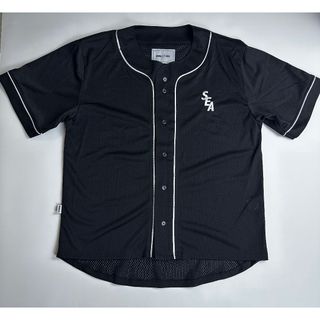 WINDANDSEA BASEBALL SHIRT NAVY M(カーディガン)