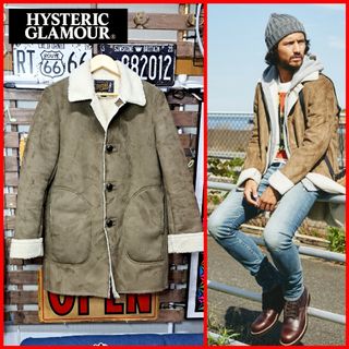 ヒステリックグラマー(HYSTERIC GLAMOUR)の【定価￥41,800】ヒステリックグラマー　ムートン調　ボアランチコート　Ｍ(ステンカラーコート)