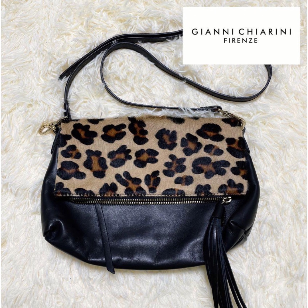 GIANNI CHIARINI - ☆美品☆ GIANNI CHIARINI ショルダーバッグ ハラコ