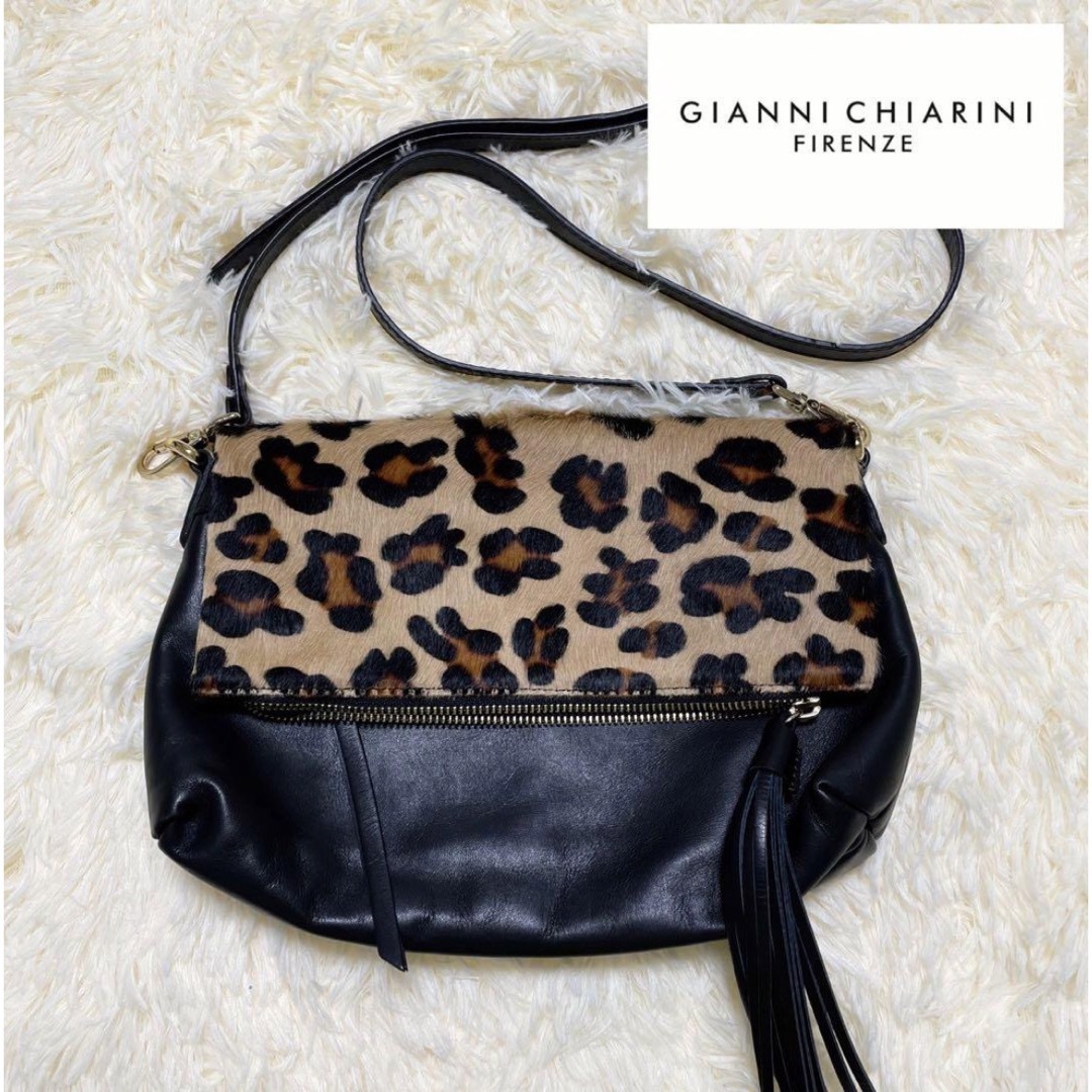 ★美品★ GIANNI CHIARINI ショルダーバッグ ハラコ ブラウン | フリマアプリ ラクマ