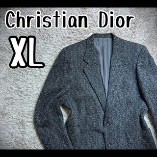 クリスチャンディオール(Christian Dior)の【希少デザイン】　クリスチャンディオール　テーラードジャケット　ウール　XL(テーラードジャケット)