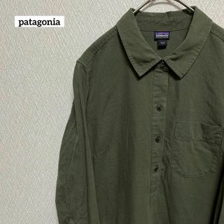 パタゴニア(patagonia)のpatagonia パタゴニア ワンピース 長袖 アウトドア シンプル XS(ひざ丈ワンピース)