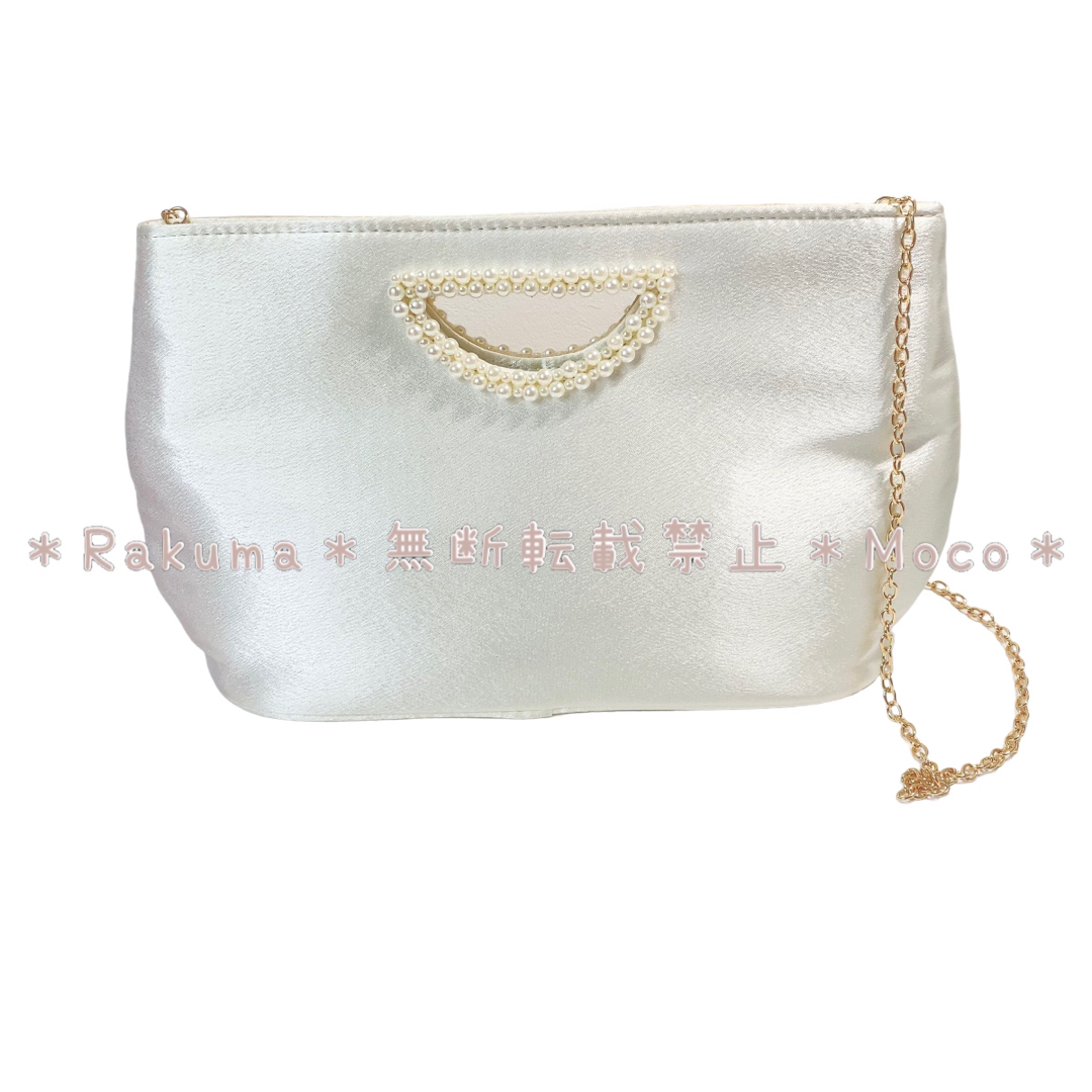 niana ニアナ レース&パール パーティー ハンド バッグ ベージュ 1