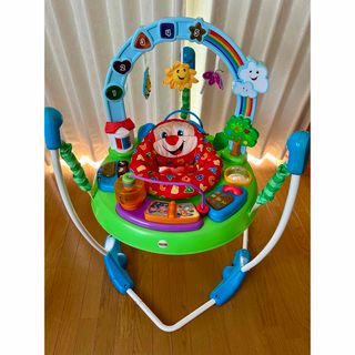 フィッシャープライス(Fisher-Price)の【お値下】フィッシャープライス ジャンパルー バイリンガル【説明書付、新品電池】(ベビージム)