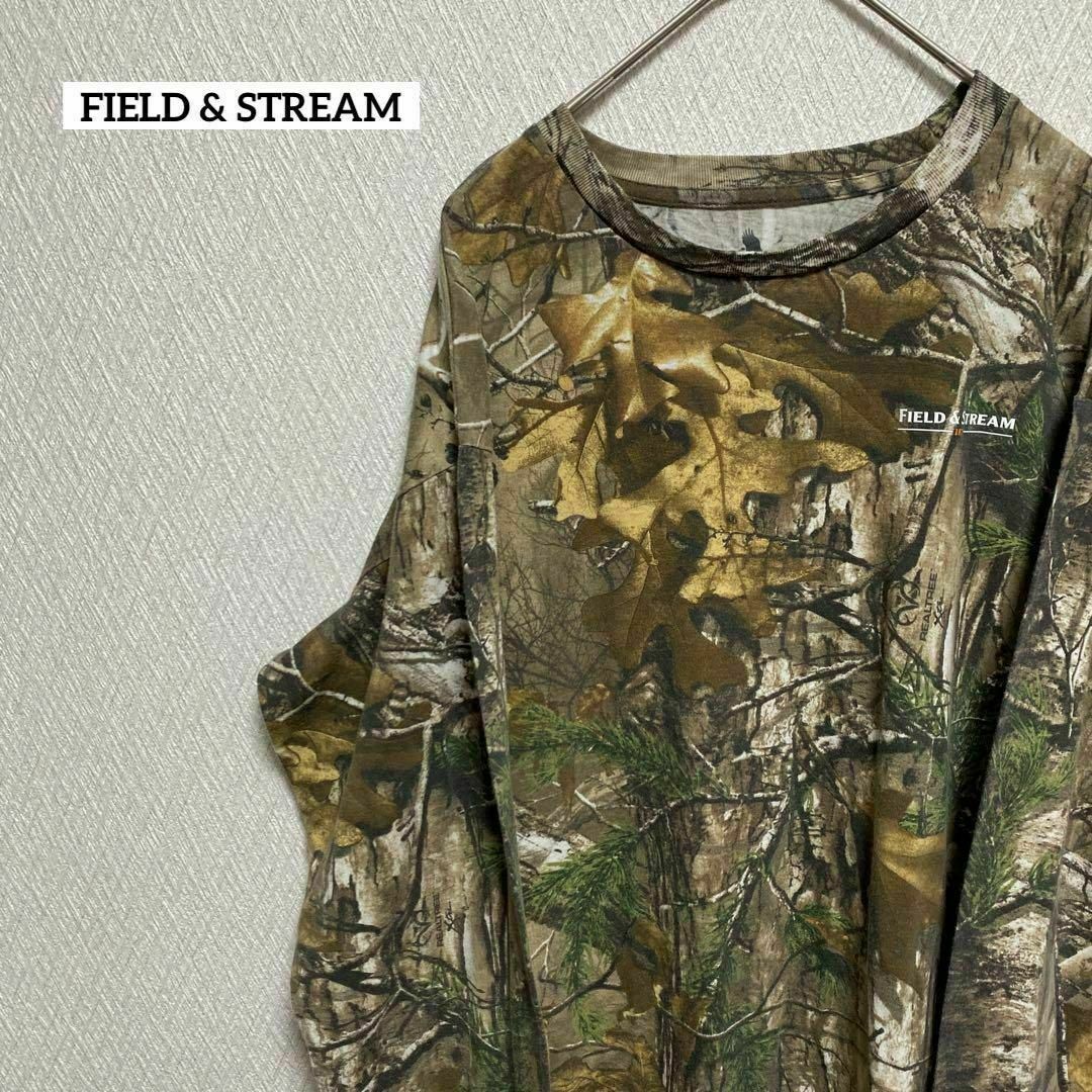 FIELD & STREAM ロンT 長袖 迷彩 リアルツリーカモ M