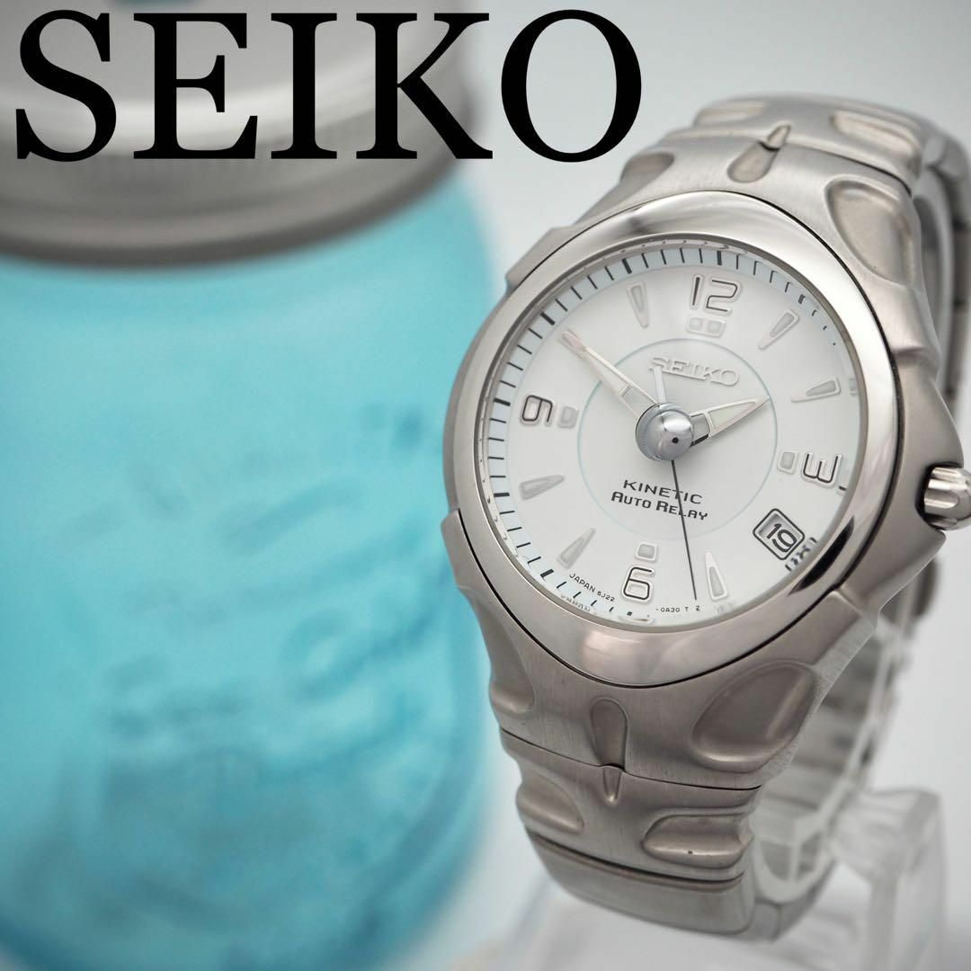 141 SEIKO セイコー時計　メンズ腕時計　キネティック　自動巻き　デイト