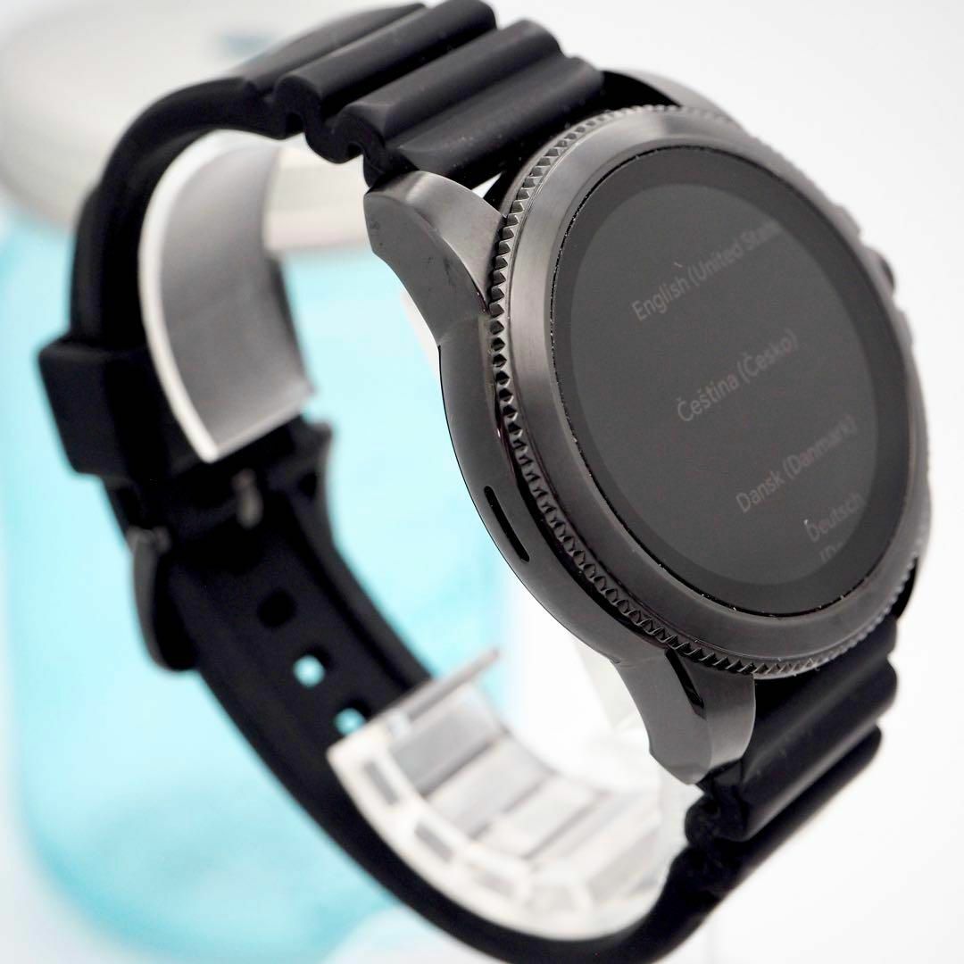 166【美品】FOSSIL フォッシル　スマートウォッチ　メンズ腕時計　ブラック