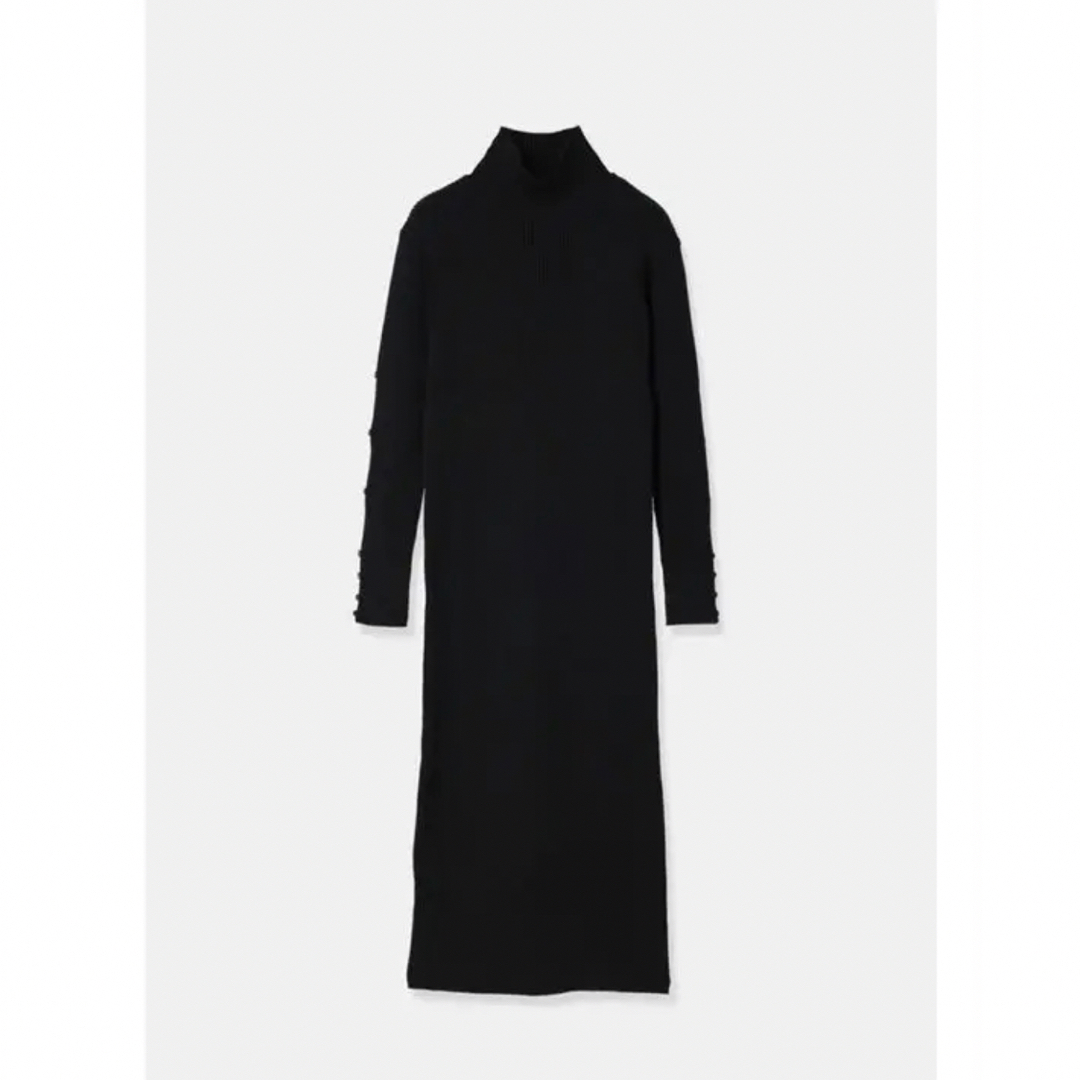 louren cut sleeve turtle knit dress