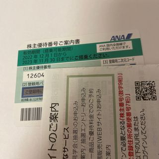 ANAの株主優待券１枚です。 新品未使用品になります。  (航空券)